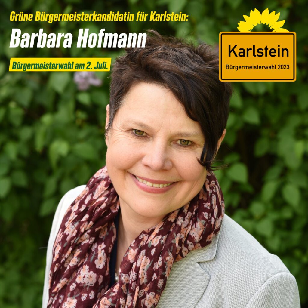 Grüne Bürgermeisterkandidatin für Karlstein: Barbara Hofmann